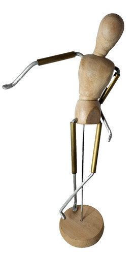 Vtg wood metal mannequin - vtg,